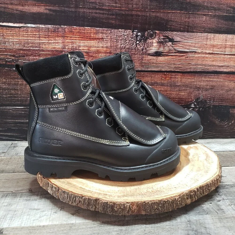 Royer 9.5 Work Boots Met Guard FR Composite Toe 8501 Black $208 - Picture 7 of 16